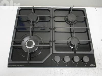 Top+Oven Electro Gas 60cm Black توب+فرن أنكستري ألكترو غاز إيطالي