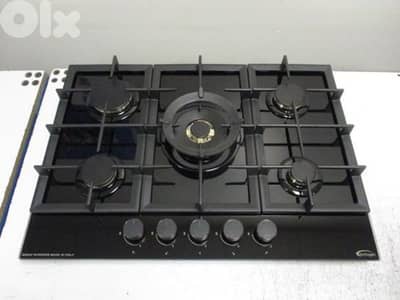 Top+Oven Electro Gas 90cm Black توب+فرن أنكستري ألكترو غاز إيطالي