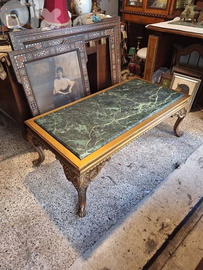 antique marble coffee table