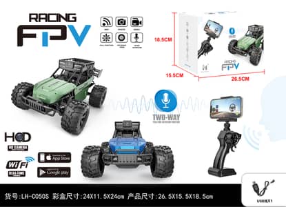 Remote Control Car with Voice Conversation 1080P HD FPV Camera, 1/18 S