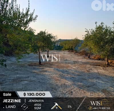  Prime 4920 SQM Land for SALE in Jensnaya - Jezzine!