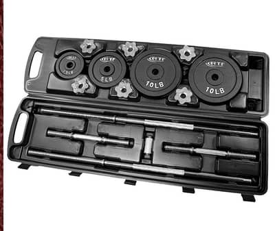 Adjustable Barbell & Dumbbell Weight Kit