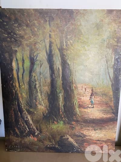 old painting signed. 71 x58 cm