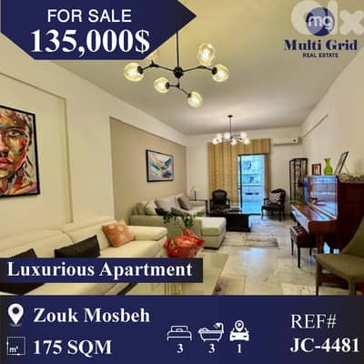 JC-4481 / Apartment for Sale in Zouk Mosbeh, شقة للبيع في زوق مصبح