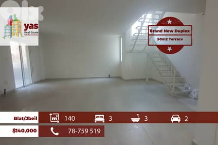 Blat/Jbeil 140m2 | 50m2 Terrace | Duplex | Calm Area | Catch | ABA