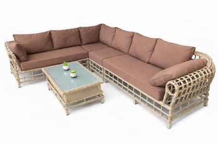 outdoor rattan corner