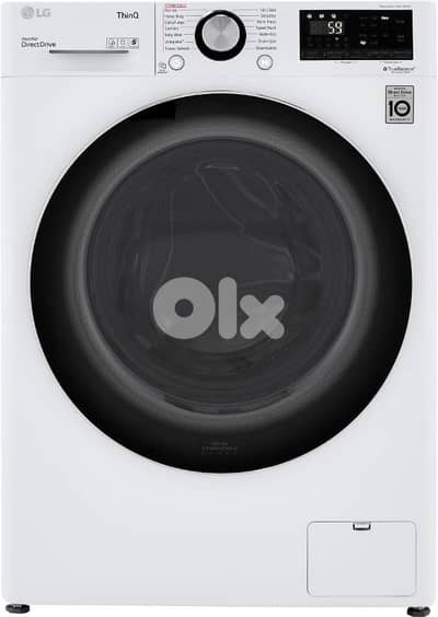 Washer&Dryer LG 10.5kg White غسالة+نشافة أل جي إنفرتر الأصلية