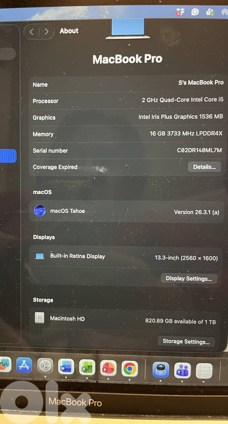Apple MacBook Pro 2020 2