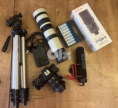 كاميرا canon m50 with all accessories
