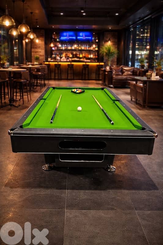 8FT Billiard Pool Table – 3 Slate Professional Table with Ball Return 1