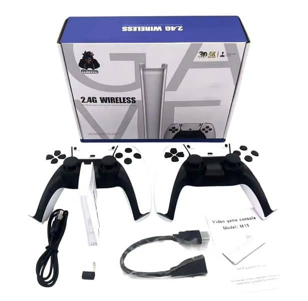 Game stick console set 2.4G wireless 3D 4k ultra HD double rocker 2