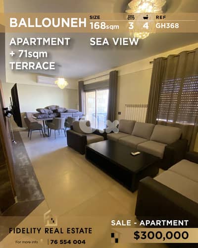 Apartment for sale in Ballouneh GH368 شقة للبيع في بلونة