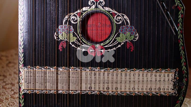 آلة موسيقية ألمانية قديمة (Gitarr-Zither) حوالي سنة 1900 – حالة ممتازة 2