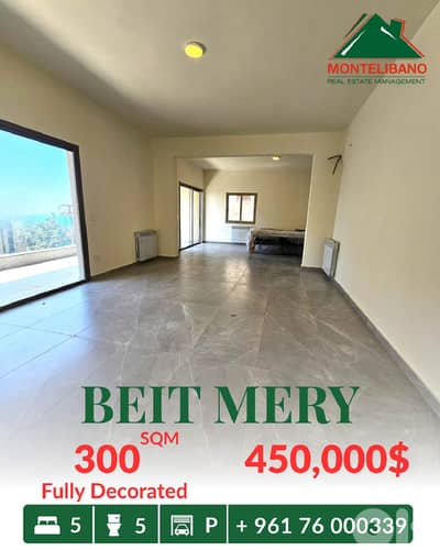 300 sqm Apartment For Sale in Beit Mery بيت مري