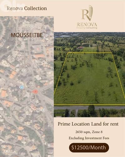 Prime Location Land for rent in Mousseitbe