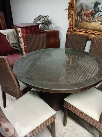 dinner table bamboo