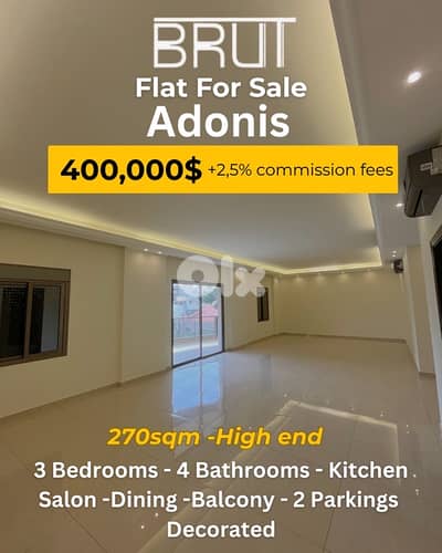 270 sqm High End apartment for sale in Adonis
