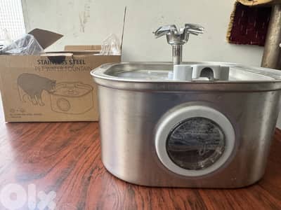 Cat Dog Pet Water Fountain Stainless Steel, 3.2L + free delivery
