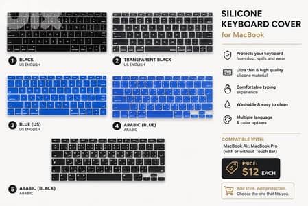 MacBook Silicone Keyboard Covers