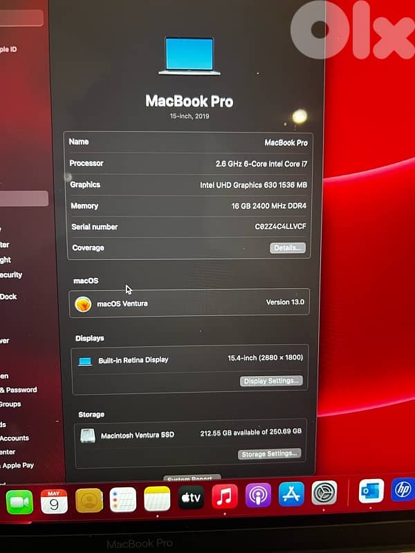 Macbook pro 2019 3