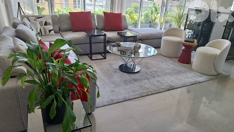L-shape sofa with coffee table 1