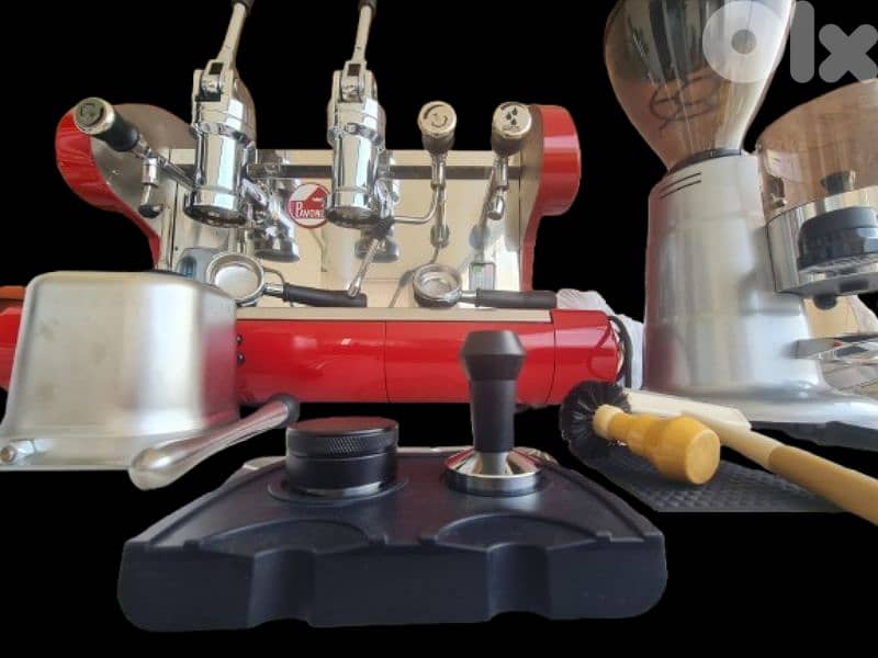 Espresso machine + Coffee grinder + Acc 5