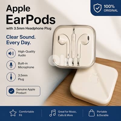 Apple EarPods (3.5mm) – Used, Original Apple Product