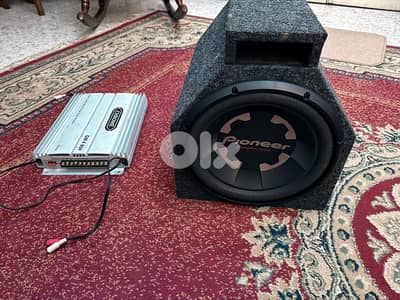 Pioneer subwoofer and amplifier