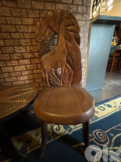 African chairs and table