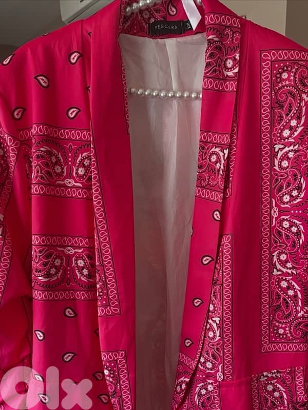 BANDANA PRINT OVERSIZE BLAZER 4