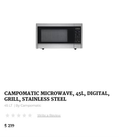 Microwave campomatic