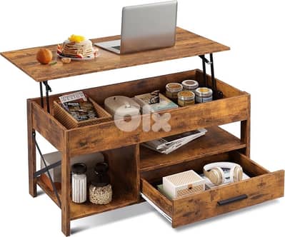lift top coffee and computer table new in box industrial style