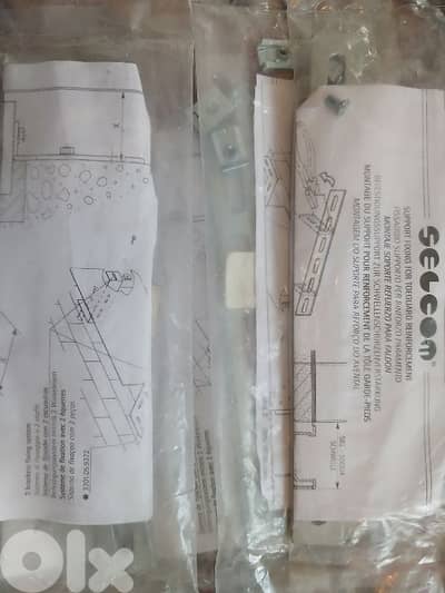 25cm water heater /ac bracket set New Fixing system -galavanized new