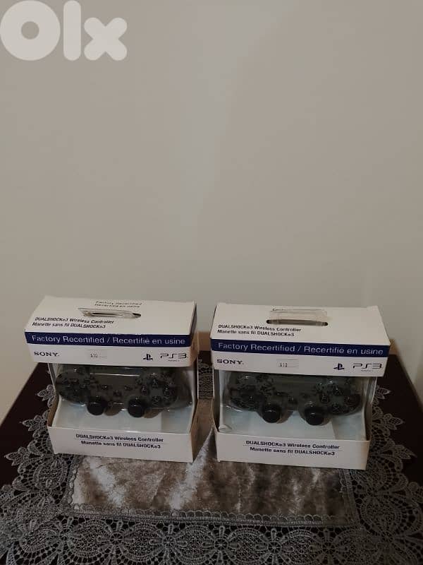 مسكة للبيع PS3 عدد 2 بعدون جديد بس بدون بطارية سعر واحدي 10$ 1