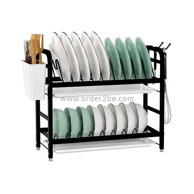 2-Tier Compact Dish Drying Rack 7