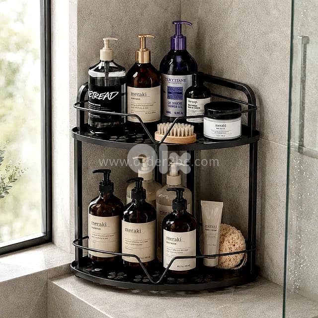 2-Tier Carbon Steel Corner Rack 1