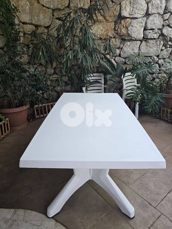 Plastic Table and 14 Chairs 2