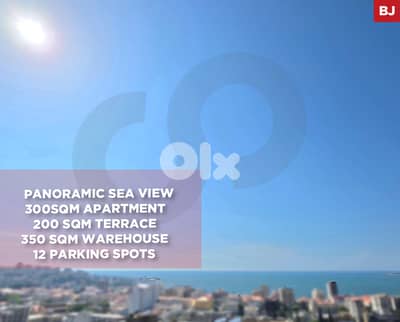 Panoramic Sea View,200sqm terrace,Jounieh,Keserouan/جونيه REF#BJ136192