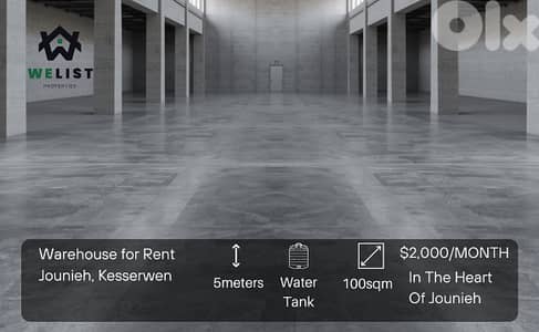 Warehouse for rent in Jounieh