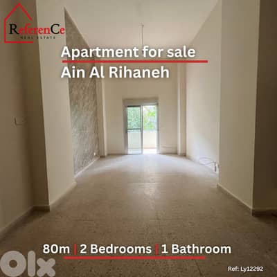 Apartment for sale in Ain El Rihaneh  للبيع شقة في عين الريحاني
