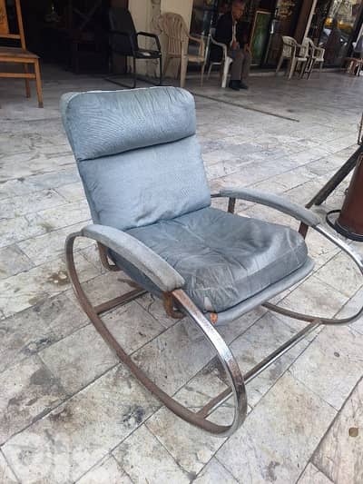 Hollywood Regency Rocking Armchair by Guido Faleschini, 1970s