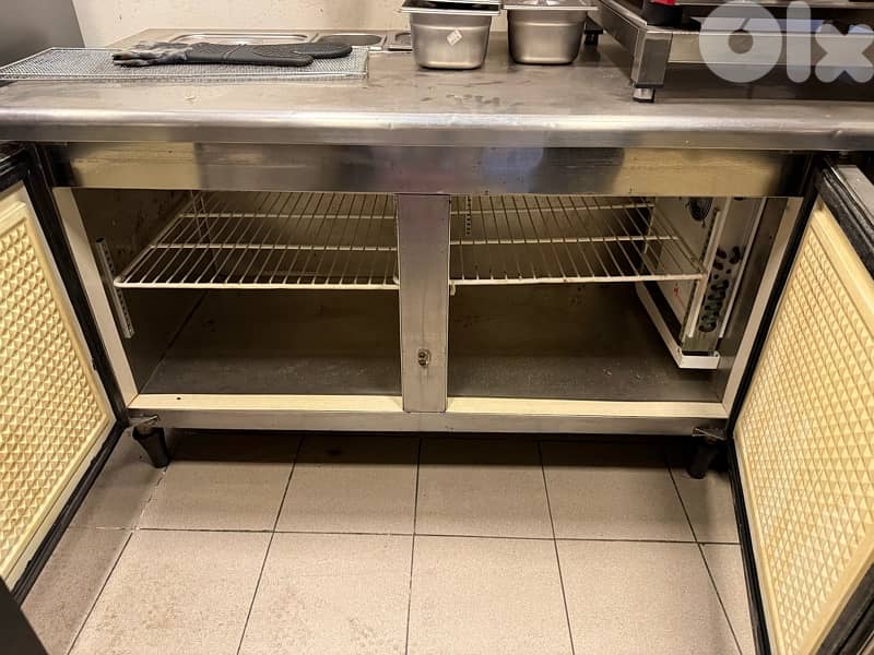 2 door refrigerator counter fridge 2