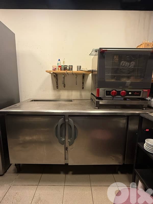 2 door refrigerator counter fridge 3