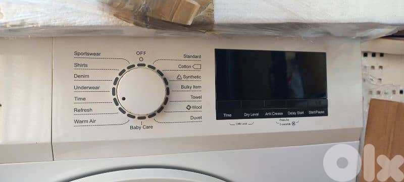نشافة Queenchef، لون أبيض، بحالة جيدة جداً، سعة 9 كيلو 1