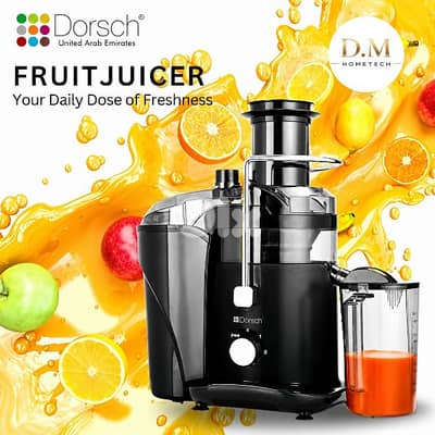 Powerful Dorsch Juicer 850W – Fresh Juice in Seconds!