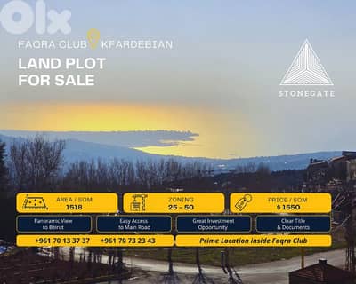 Land for Sale in Faqra Club