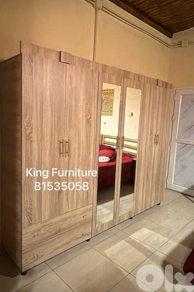New wardrobe with mirror, available in all colors and sizes.
