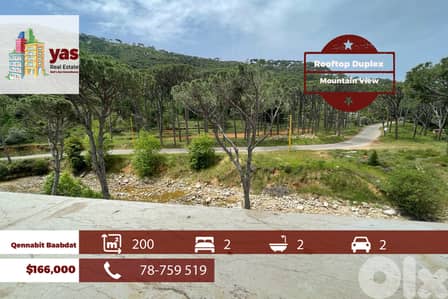 Qennabet Baabdat 200m2 | Rooftop Duplex | Mountain View | TCH