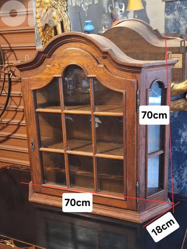 solid wood antique pharmacy 1