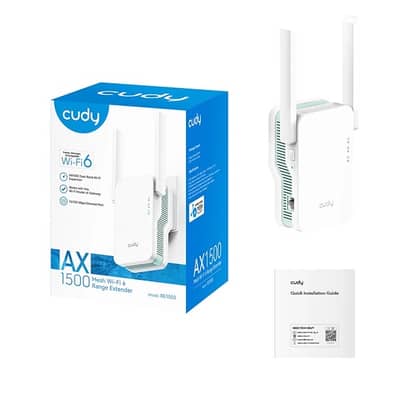 Cudy Wi-Fi 6 Range Extender - Dual-Band AX1500 Wireless